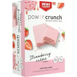 Power Crunch Strawberry Cream Wafer Protein Energy Bar - 5pk