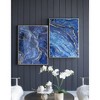 Dexmalle Blue and Gold Framed Art Panels - 4 of 4