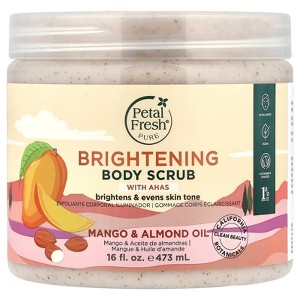 Petal Fresh Brightening Body Scrub With AHAS, Mango & Almond Oil, 16 fl oz (473 ml) - 1 of 4