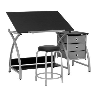 Comet Plus Drawing Table and Stool Set - studio designs