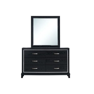 GlasFlength Decorative Wall Mirrors Elegant Mirror Practical Mirror Functional Mirror Rectangular Mirror for Entryway, Black, 36"*2"*40" - 1 of 4