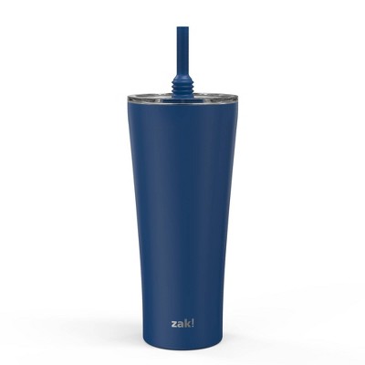 Zac Designs 30oz Stainless Steel Double Wall Vacuum Tumbler Indigo