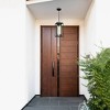 7.5" Walker Hill Outdoor Clear Glass Pendant Matte Black - EGLO: Transitional Style, ETL Listed - 2 of 4