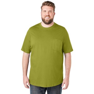 Boulder Creek by KingSize Men's Big & Tall Heavyweight Pocket Crewneck T-Shirt - 1 of 4