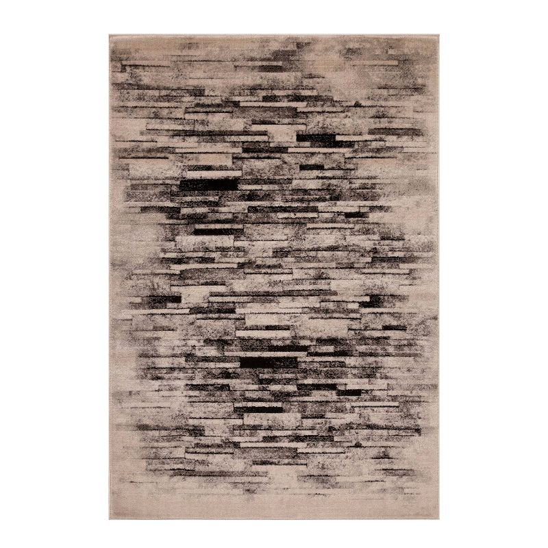 Modern Distressed Abstract Indoor Runner or Area Rug by Blue Nile Mills, 1 of 7