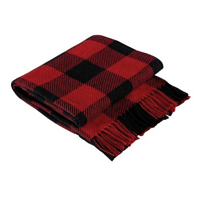 Park Designs Buffalo Check Throw - Red