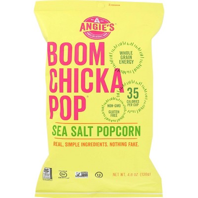 Angie's BOOMCHICKAPOP Sea Salt Popcorn - 4.8oz / 12pk