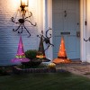 23" Prelit Multicolor Witch’s Hat Garden Stakes - National Tree Company - 2 of 4