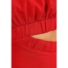 Petal and Pup Womens Ginnee Puff Sleeve Cutout Midi Dress - 4 of 4