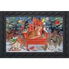 Briarwood Lane Doormat 30x18 Indoor Outdoor Snow Day Gathering Winter For Winter Doormat - 2 of 4