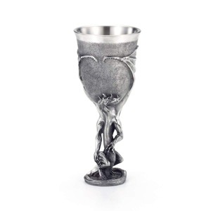 Royal Selangor Hand Finished Sculptors Dream-LORD OF THE RINGS Collection Pewter SMAUG Goblet Gift - 1 of 4