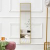 KTMBDW Full Length Mirror, Floor Mirror with Aluminum Alloy Thin Frame,Free Standing or Wall-Mounted Mirrors for Living Room - 3 of 4