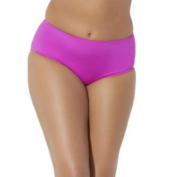Swimsuits for All Women's Plus Size Mid-Rise Full Coverage Swim Brief