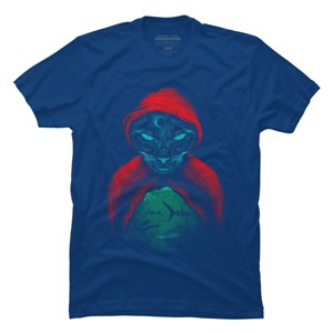 Men's Design By Humans Cat Sharks By uwanlibner T-Shirt - 1 of 3