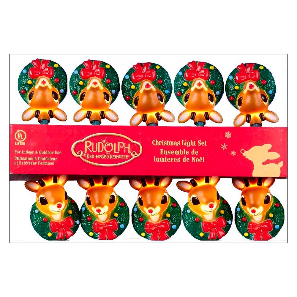 UPC 086131299223 product image for 10ct Rudolph Christmas String Lights | upcitemdb.com