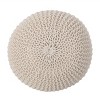 Abena Modern Knitted Cotton Round Pouf - Christopher Knight Home - 3 of 4
