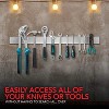 LunaLulinlk Stainless Steel 24" Magnetic Knife Bar with Multipurpose Use as Home Organizer - 3 of 4