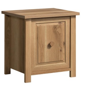 Vynxaria Modern Night Stand - Brown & Gray Finish, Black Accents, Spacious Surface, Smooth-Glide Pencil/File Drawers, Metal-Wood Build, Compact - 1 of 4