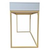 Alma Office Desk Light Blue - ACEssentials: Brass Hardware, Scratch-Resistant Surface, MDF & Steel - 3 of 4