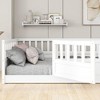 CAVINAS Twin Size Floor Bed with Super High Security Barrier and Door, Wooden Children's Floor Bed Frame, Twin Size Bed Frame - 4 of 4