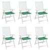 vidaXL Green Chair Cushions - Oxford Fabric Cushions for Garden, Patio, and Indoor Chairs, Non-Slip Design, 19.7"x19.7"x1.2", Pack of 6 - 4 of 4
