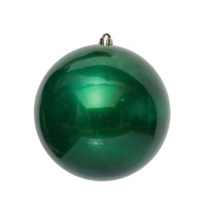 Season's Designs Christmas Tree 10" Green Candy Shatterproof Seamless Or - 1 of 1