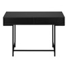 Vynxaria 48" Black Desk Computer Desks Office Table with Drawers Home Office Organizer for Laptop Documents - 2 of 4