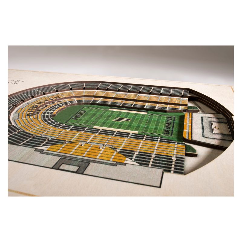NCAA Purdue Boilermakers 5-Layer Stadiumviews 3D Wall Art, 2 of 6