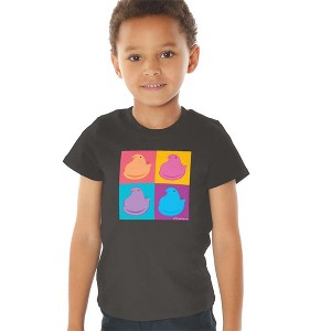 Easter In Squares In Four Colors Kids T Shirt for Toddlers, Charcoal - 1 of 4