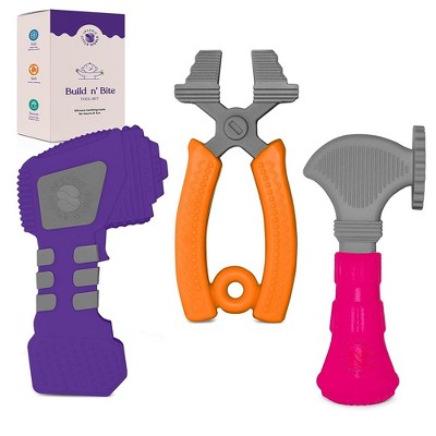 Sperric Teething Toys for Babies 0-6 Months - Kids Tools Set with Hammer, Pliers, Drill