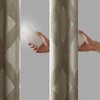 PAGED Knitted Jacquard Total Blackout Curtain for Bedroom,Window Curtain Panel with Grommet Top,Living Room Curtains Machine Washable - 4 of 4