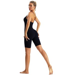 DOMETOUR Sport Sleeveless Slim Fit Jumpsuits for Women Tummy Control - 1 of 4