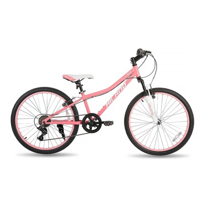 Hiland 24 Inch Kids Mountain Bike for Boys Girls , Front Suspension, 7-speed Kids' Bicycles
