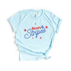 Simply Sage Market Women's Western Stars and Stripes Short Sleeve Graphic Tee - 1 of 3