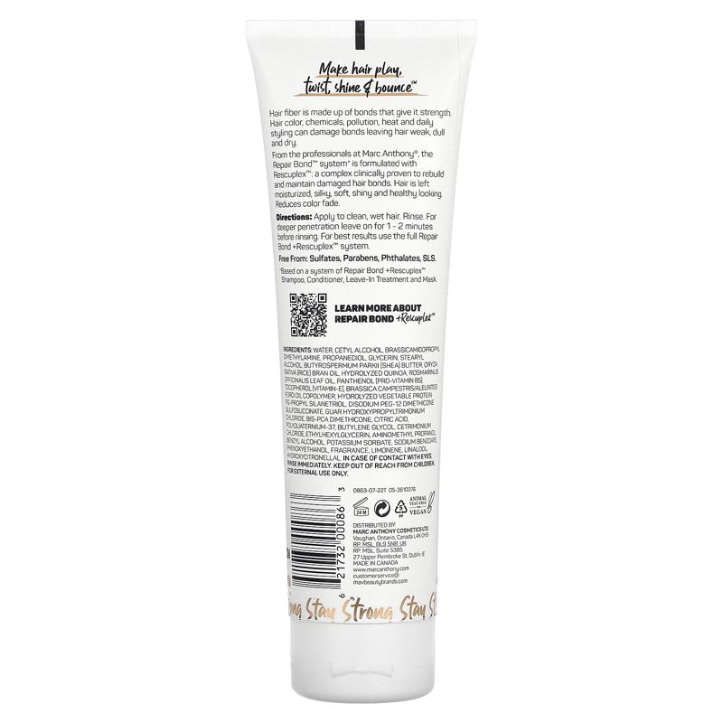 Marc Anthony Repair Bond + Rescuplex, Daily Care Conditioner, All Hair Types , 8.45 fl oz (250 ml), 2 of 3