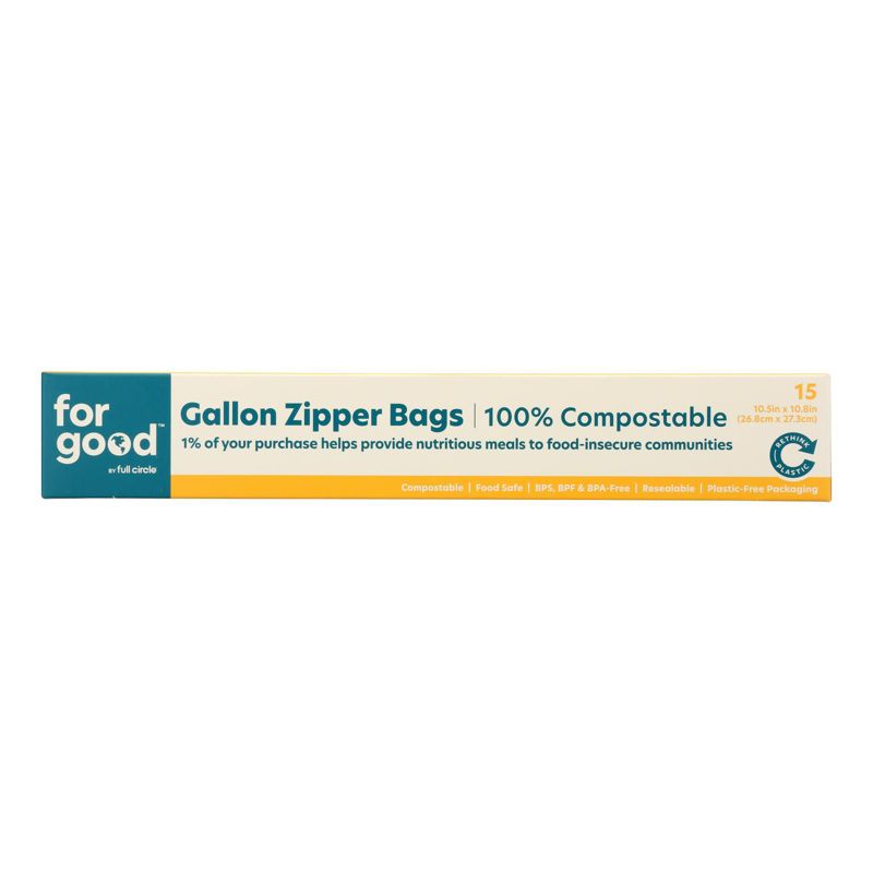 GOOD FOOD FOR GOOD Gallon Zipper Bags - Case of 6/15 ct, 2 of 6