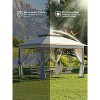 11x11 Pop-Up Gazebo Canopy Tent - Instant Outdoor Shelter with Double Roof & Mosquito Net - Includes 4 Sandbags - Sun Shade for Patio, Backyard, - 3 of 4