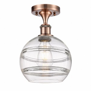 Rochester - 1 Light Semi-Flush Mount In Industrial Style-11.13 Inches Tall and 8 Inches Wide - 1 of 1