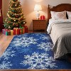 TackView Christmas Runner Rug Washable with Non Slip TPR Backing, Snowflakes Xmas Decoration Carpets for Hallway Bedroom Kitchen - 2 of 4
