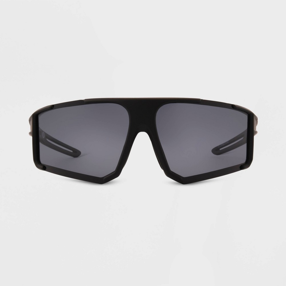 Photos - Sunglasses Men's Matte Plastic Shield  - All In Motion™ Metallic Gray