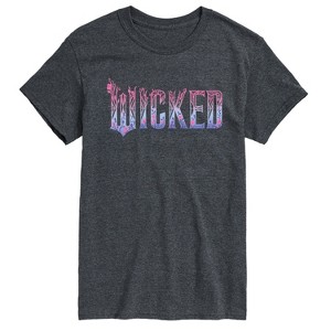 Men's - Wicked - Floral Ombre Logo Short Sleeve Graphic T-Shirt - 1 of 4