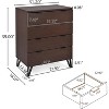 Industrial 4 Drawer Wide Chest with wood for bedroom-Christopher Knight Home - 3 of 4