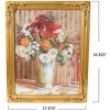 Storied Home Vintage Reproduction Floral Print with Solid Wood Frame - 2 of 4