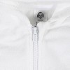Gerber Baby Girls' Swim Zipper Hoodie Terry Coverup - White - 6-9 Months - 4 of 4