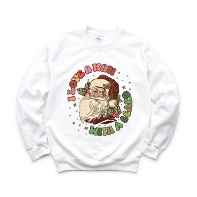 Simply Sage Market Women's Graphic Sweatshirt Love A Man With A Beard