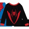 Marvel Little/Big Boys' 4-Piece Spider-Man Cotton Pajama Set - 3 of 4