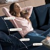 Dexmalle Modular Sectional Sofa with 1 Toss Pillow,Blue - 3 of 4
