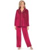 Collections Etc Soft Velveteen Pj Set - 2 of 4