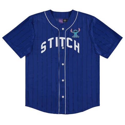 Mens Lilo and Stitch Baseball Jersey - Mens Classic Lilo and Stitch Mesh Button Down Baseball Jersey - Disney Lilo and Stitch Fashion Shirt - image 1 of 4