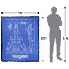 Top Gun Plane Blueprint Blanket 50"x60" Woven Tapestry - 2 of 4
